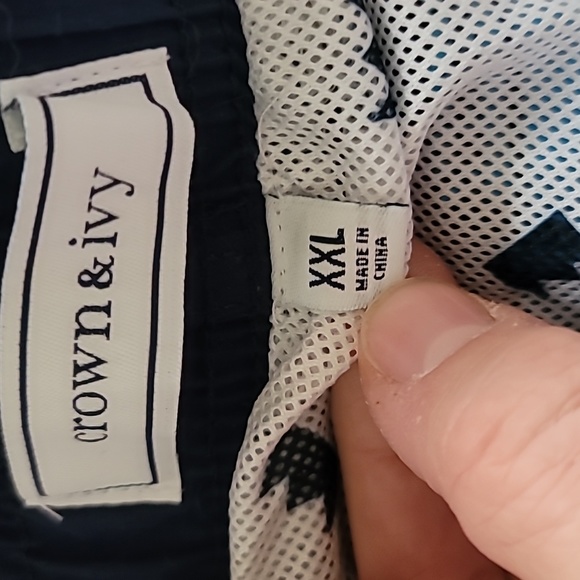 Crown & Ivy XXL men's blue swimming trunks - Picture 3 of 5